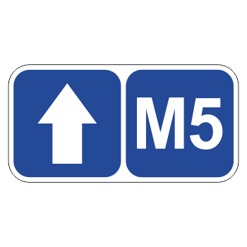 Дорожный знак 6.14.2 «Номер маршрута» (металл 0,8 мм, II типоразмер: 350х700 мм, С/О пленка: тип В алмазная)